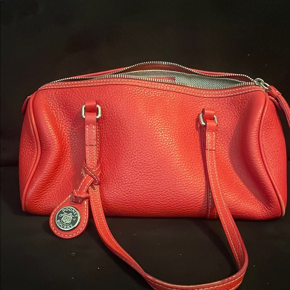 Dooney & Bourke Red Leather Shoulder Bag